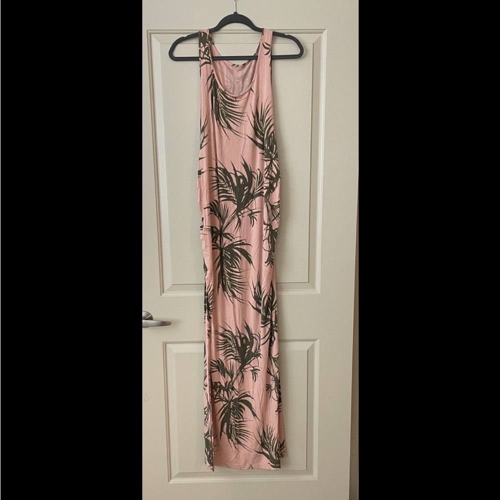 Tropical maternity maxi dress